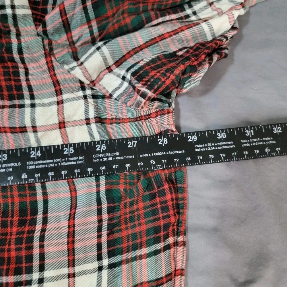 Polo Ralph Lauren Rayon Shirt Men's 2XL Plaid Multicolor Button Up Long Sleeve